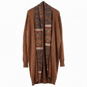 Simple Natural Designs Alpaca Blend Boho Knit Rustic Southwestern Cardigan XL